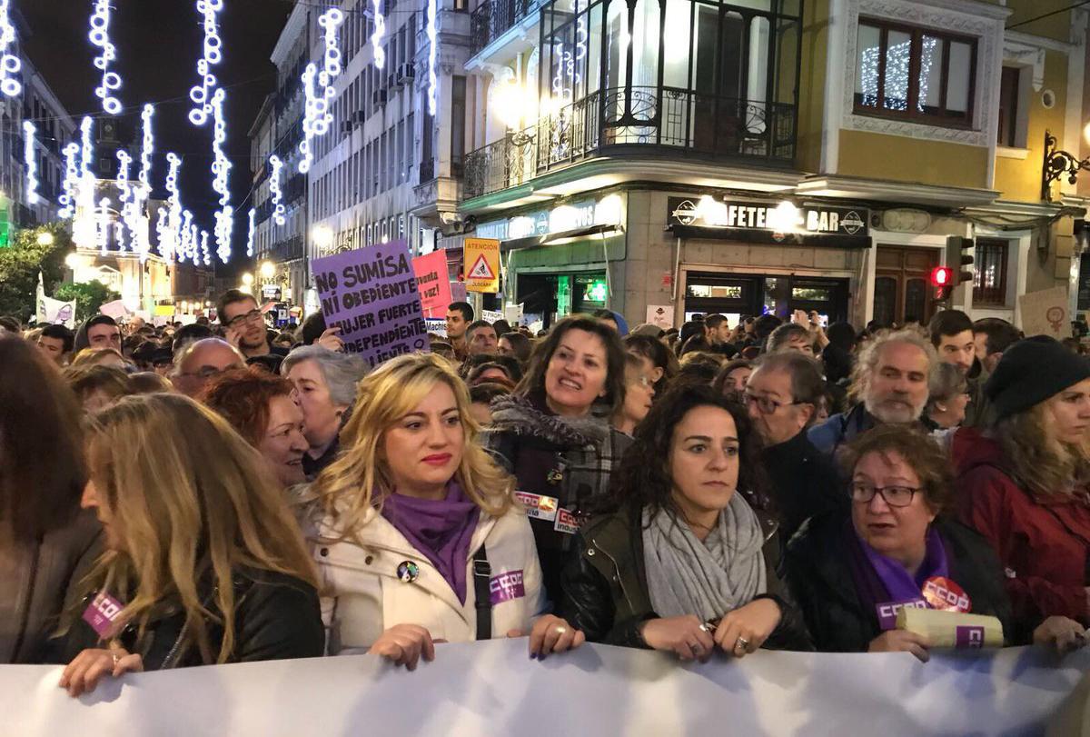 Imagen de la manifestacin celebrada en Madrid.