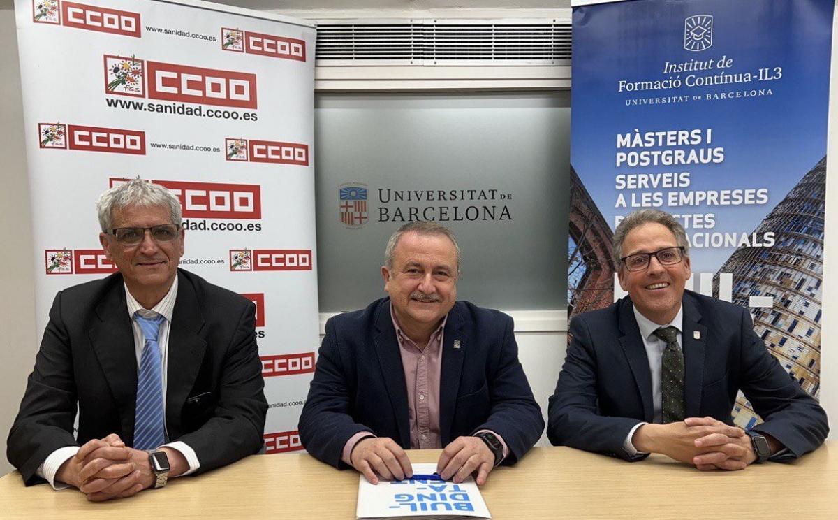 La FSS-CCOO y FYSA firman un convenio con el Instituto de Formacin Continua de la Universidad de Barcelona para ofertar ms de un centenar de cursos al personal no sanitario