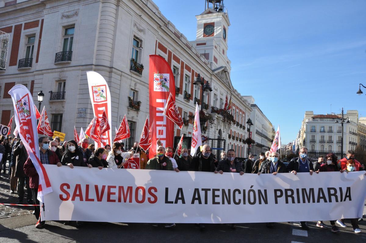Foto de la manifestacin del pasado 12D Salvemos la Atencin Primaria, en Madrid